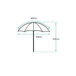Ombrellone Brunner Sun Parsol -Vendite Lando Sport ombrellone brunner sun parsol palo alluminio protezione uv 50 spiaggia giardino 5