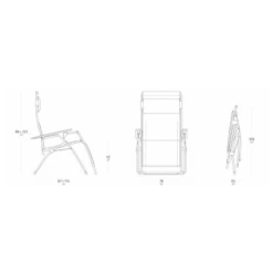 Sedia LaFuma Futura XL Obsidian 9 Sedia LaFuma Futura XL Obsidian -Vendite Lando Sport sedia sdraio futura xl lafuma schienale regolabile acciaio batyline lfm31169718 4
