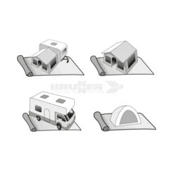 Stuoia Brunner Kinetic 250x600 7 Stuoia Brunner Kinetic 250x600 -Vendite Lando Sport stuoia brunner kinetic 250x600 grammatura 400 copertura pavimento protezione campeggio tenda camper roulotte 2