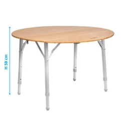 Tavolo Brunner Camperking R 15 Tavolo Brunner Camperking R -Vendite Lando Sport tavolo brunner camperking r in alluminio legno bambu regolabile in altezza compatto camper campeggio 2