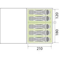 Tenda Brunner Bullet 5 14 Tenda Brunner Bullet 5 -Vendite Lando Sport tenda bullet brunner 5 posti poliestere gonfiabile 3 archi catino integrato 0102987N 6