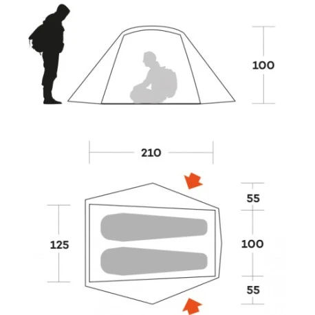 Tenda Ferrino Blow 2 6 Tenda Ferrino Blow 2 - immagine 6