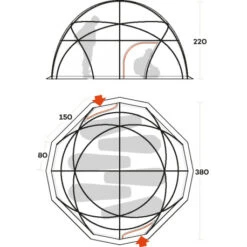 Tenda Ferrino Colle Sud -Vendite Lando Sport tenda ferrino colle sud geodetica resistente stabile grande capienza 99094W 2