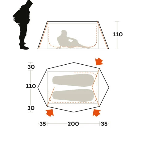 Tenda Ferrino Den 2 5 Tenda Ferrino Den 2 - immagine 5