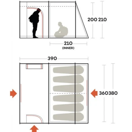 Tenda Ferrino Fenix 6 2 Tenda Ferrino Fenix 6 - immagine 2