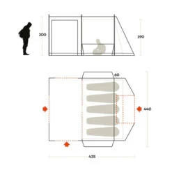 Tenda Ferrino Join 5 17 Tenda Ferrino Join 5 -Vendite Lando Sport tenda ferrino join 5 posti con borsa campeggio stanziale zanzariera outdoor 92015QSS 8