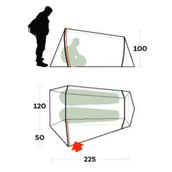 Tenda Ferrino Lightent 2 PRO -Vendite Lando Sport tenda ferrino lightent 2 pro lite compatta camera interna riparo hiker biker 92171LOOFR 5