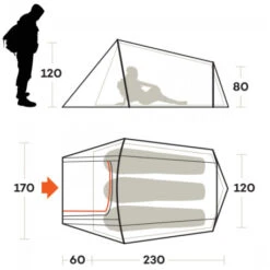 Tenda Ferrino Sling 3 6 Tenda Ferrino Sling 3 -Vendite Lando Sport tenda ferrino sling 3 compatta climi miti tre 3 stagioni trail running bicicletta 91036NBB 2